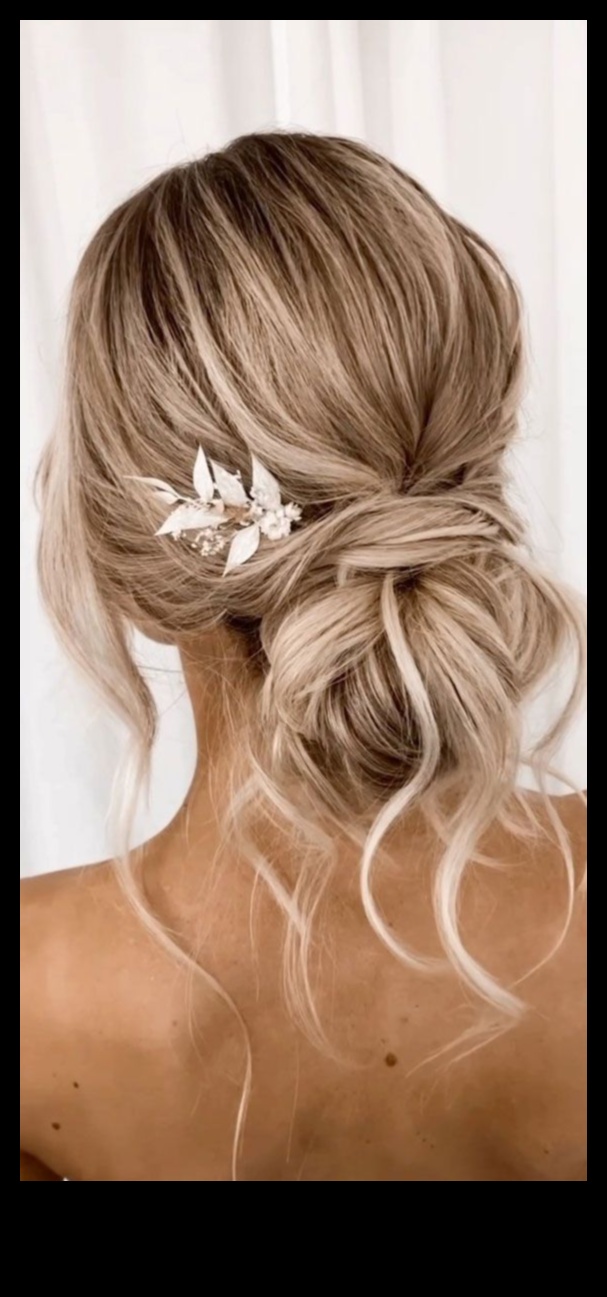 Messy Bun Magic: Updos fără efort și elegant pentru brunetă