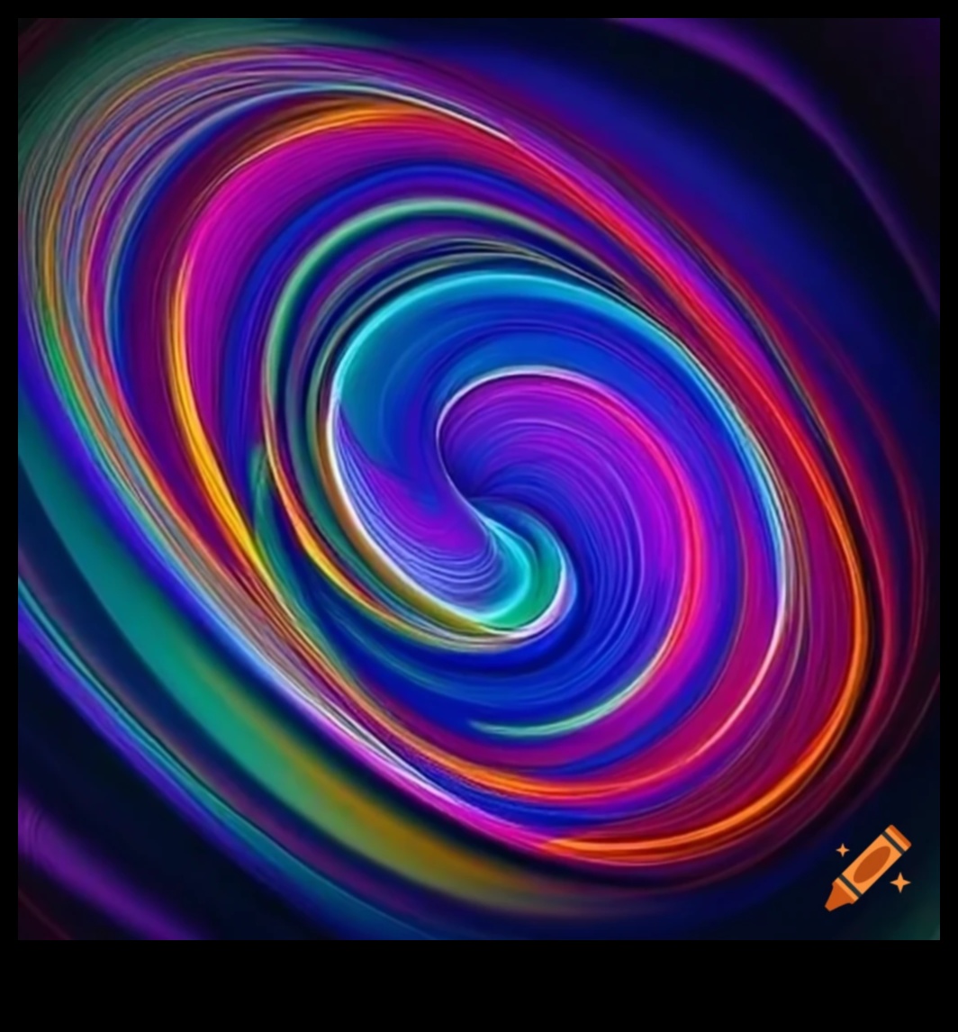 Vortex vibrant: în spirală într -o lume de creații creturi colorate